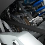 Render of the installed gearbox